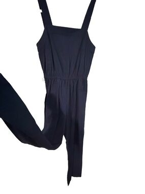 Vineyard Vines Black Square-Neck Sleeveless Jumpsuit